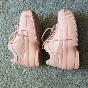 Pink Platform Sneakers